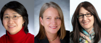 Headshots of three faculty members